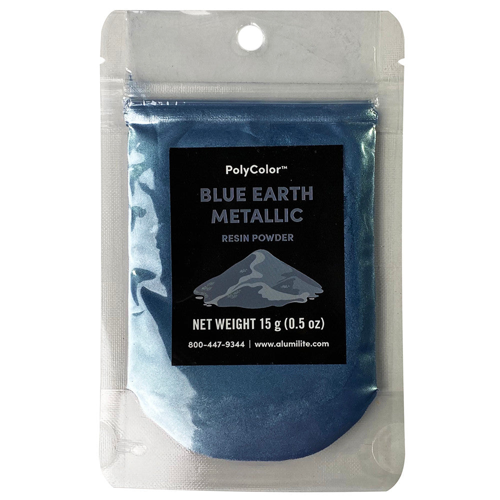 Blue Earth Metallic Resin Powder