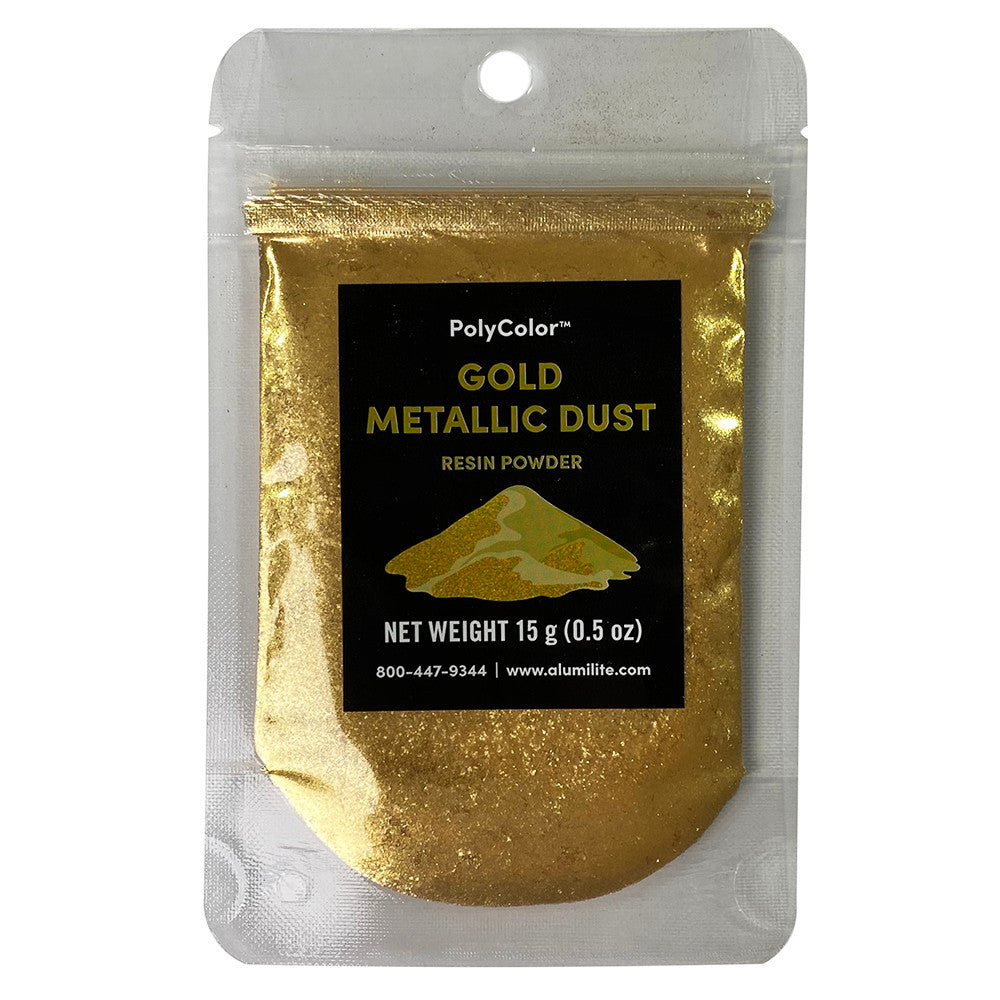 Gold Metallic Dust Resin Powder 15g Bag