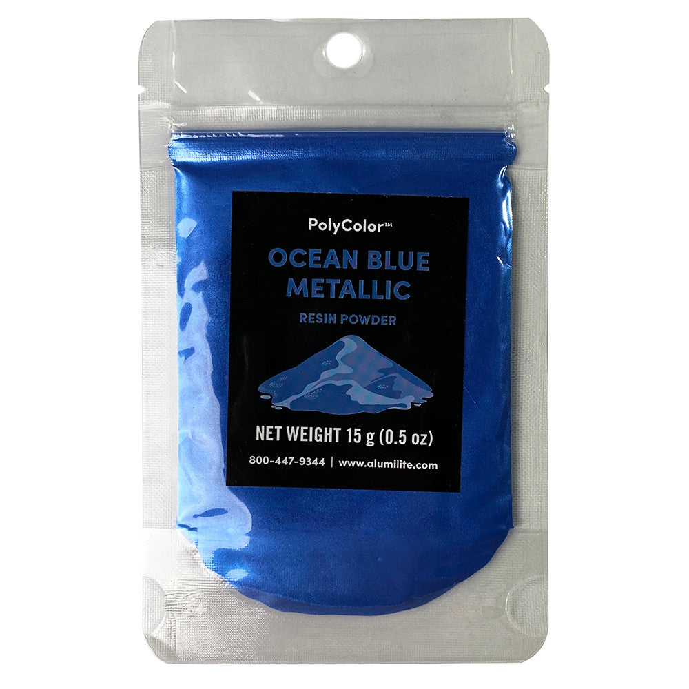 Ocean Blue Metallic Resin Powder