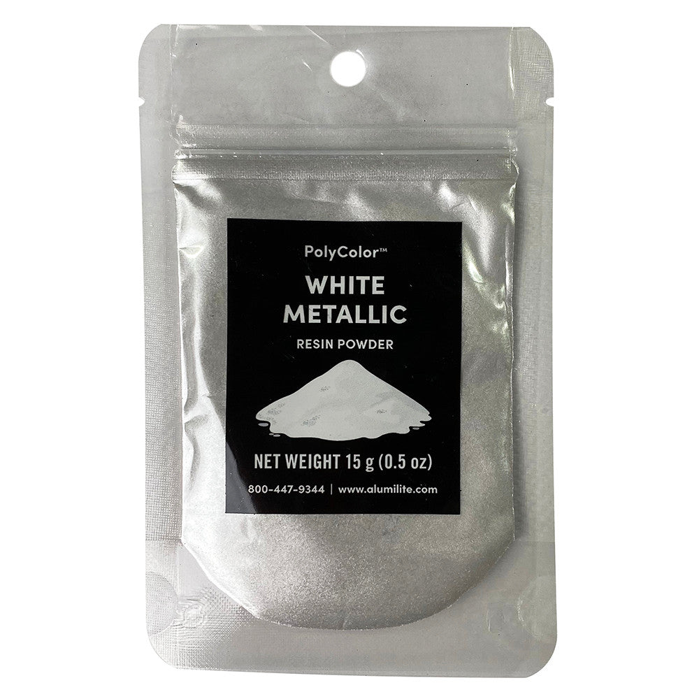 White Metallic Resin Powder