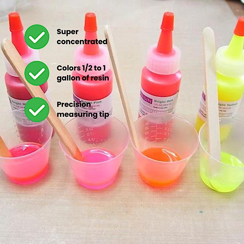 6 Neon Colors Food and Slime Coloring Liqua-Gel Decorating Kit U.S. Art  Supply Food Grade, Non-Toxic Neon Colors