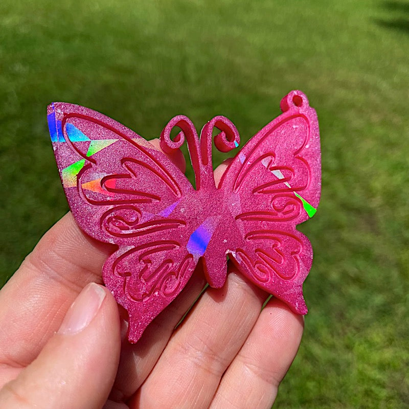 magenta butterfly