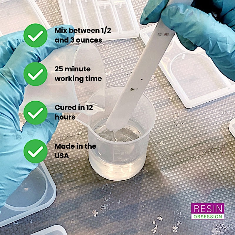 super clear resin mixing directions