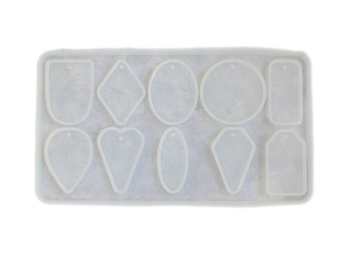 Silicone resin pendant mold | 10 designs | Buy Molds | Resin Obsession