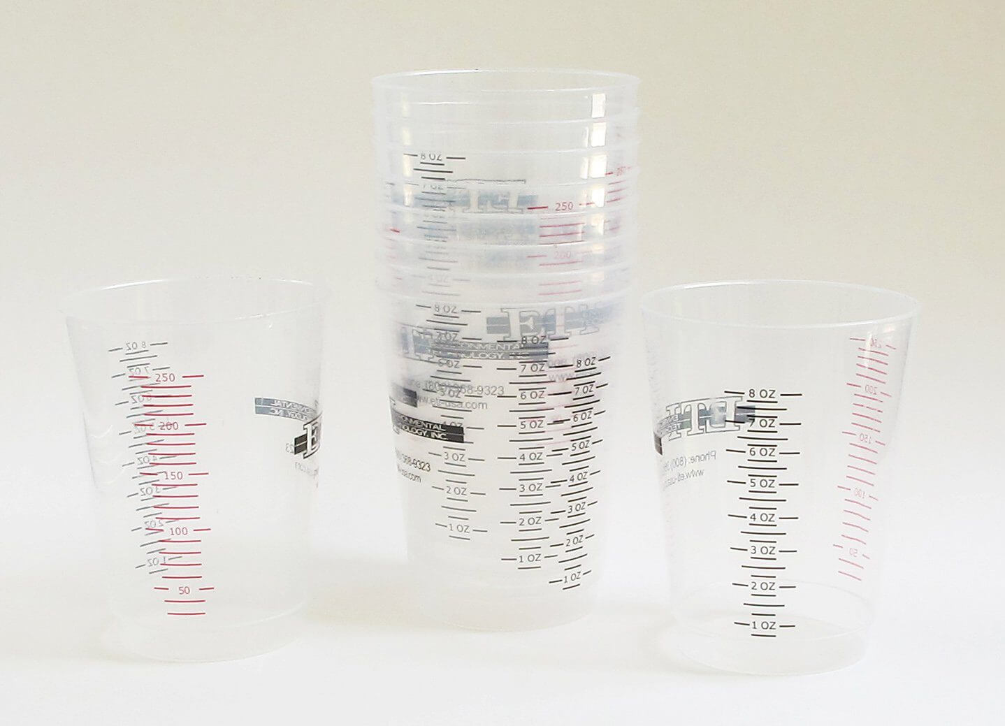 10 oz Clear Plastic Disposable Epoxy Resin Mixing Cups