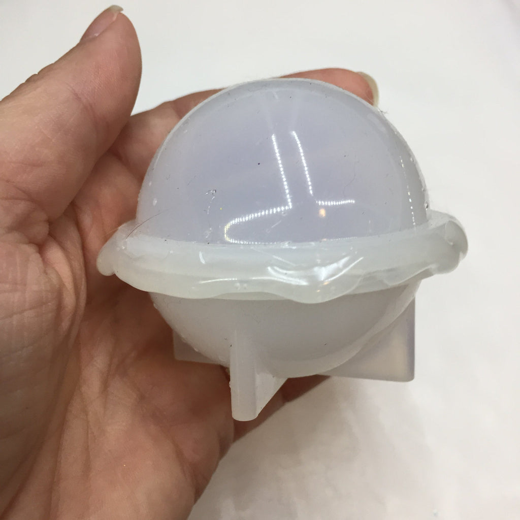 two part silicone sphere mold for resin