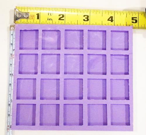 Scrabble tile size silicone mold