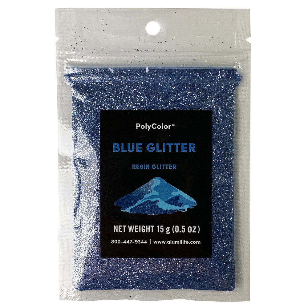 Blue Glitter Resin Powder