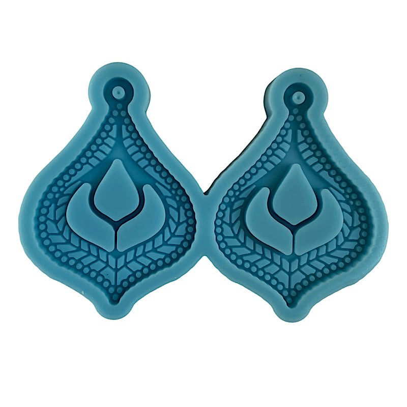 Chic bohemian style resin earrings mold