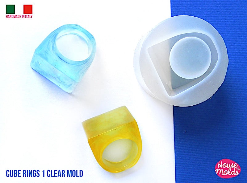 2 Pieces Resin Ring Molds Silicone Ring Molds Assorted Sizes Ring