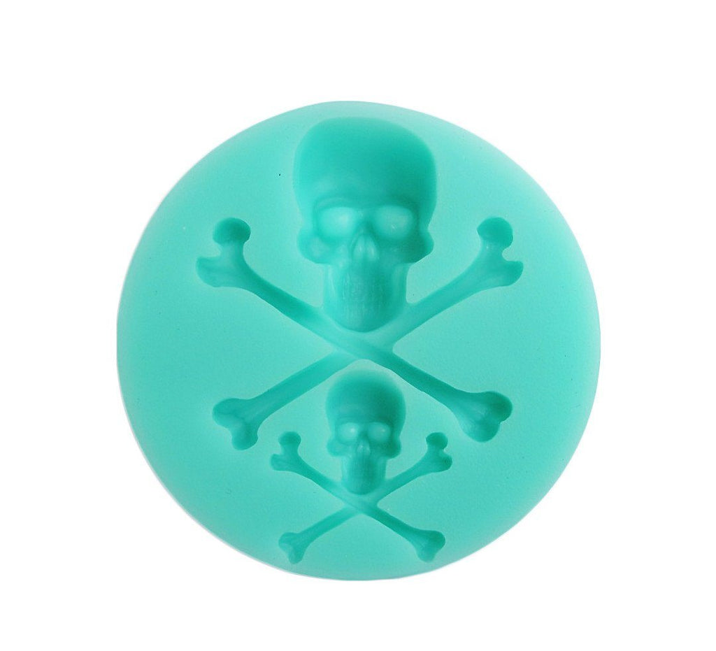 skull and crossbones silicone mold