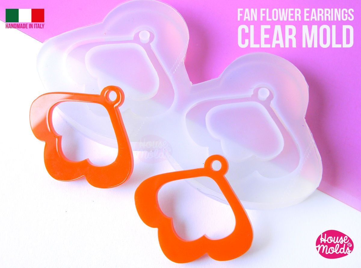 Clear Silicone Molds for Resin 15mm Silicone Daisy Flower Stud Earring Mold  Resin Earrings Mould EM498 