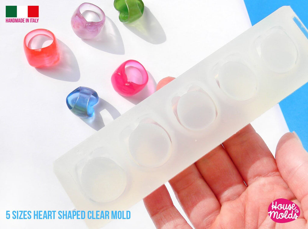 heart shaped ring mold silicone epoxy resin
