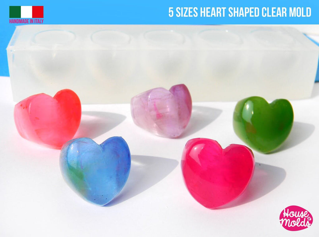 puffy heart ring mold silicone