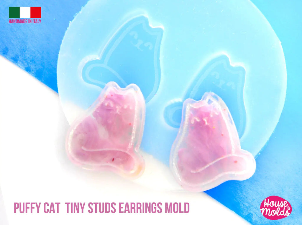 Cat resin earrings mold