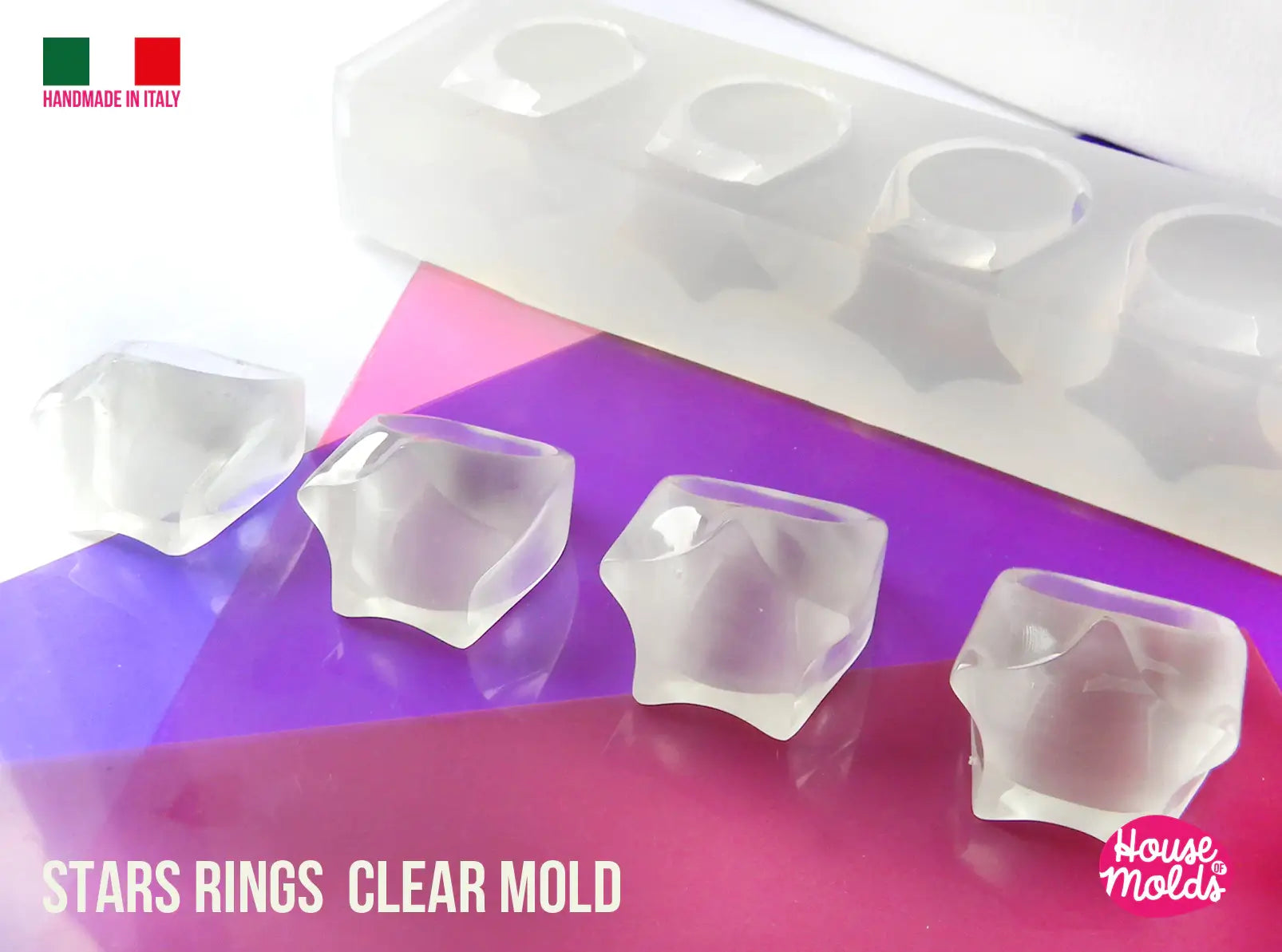 Thin Band Ring Clear Mold ,Clear Rubber mold,mold to make thin Rings –  House Of Molds