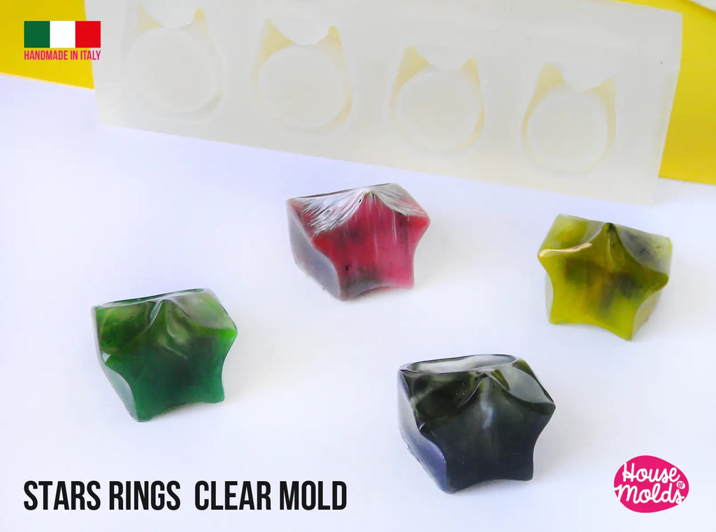 Star rings mold-4 sizes