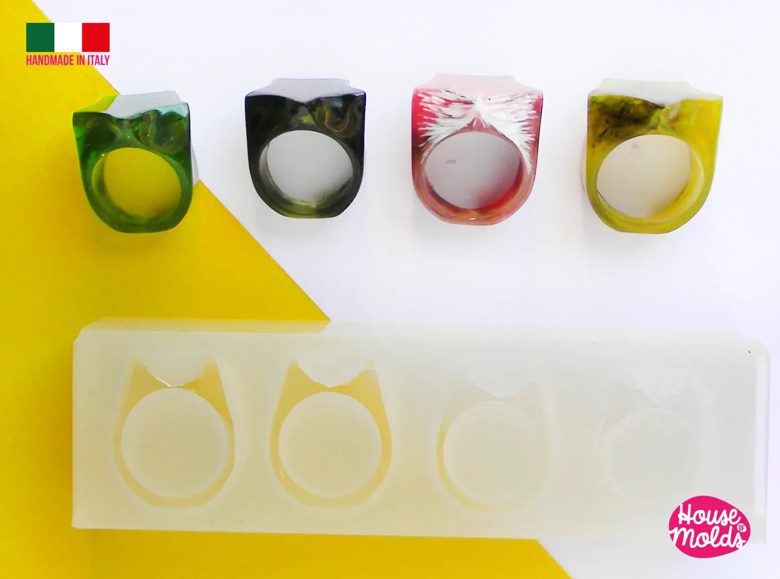 Bold Modern Ring Clear Mold , USA Size 9 1/4 Ring Mold,clear Mold to Make  Resin Rings,super Shiny Results 