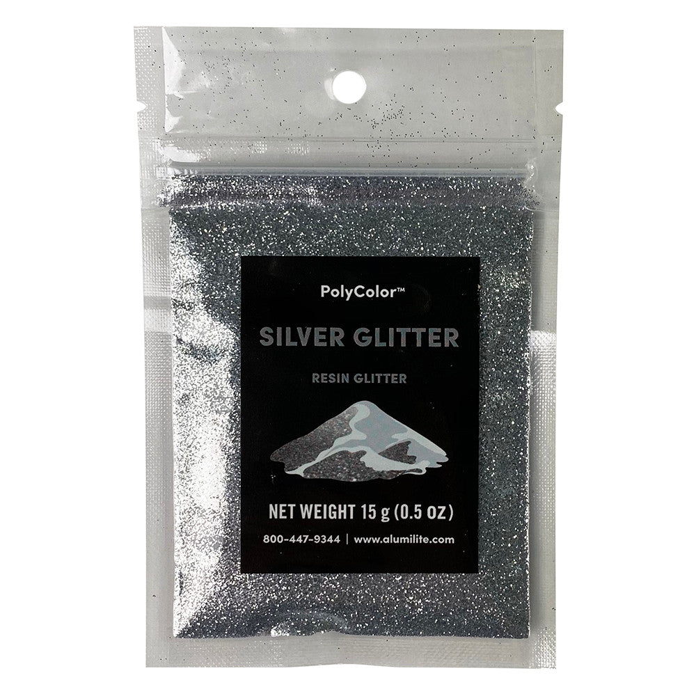 Silver Glitter Resin Powder