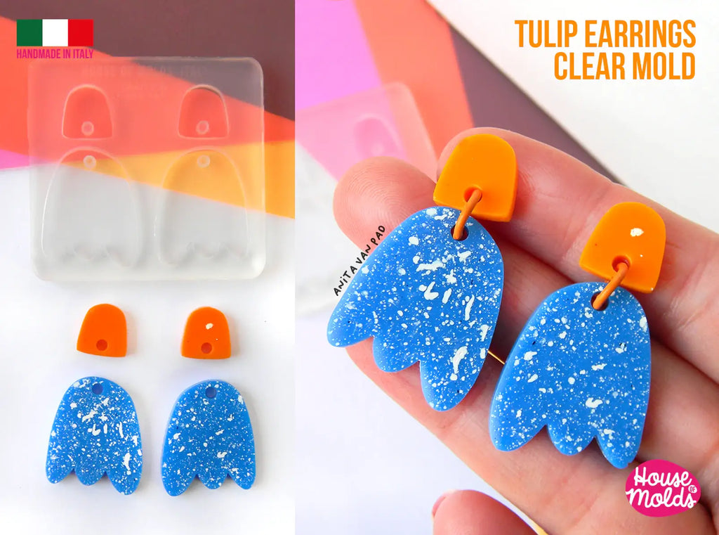MoldBerry Earring Resin Molds Silicone Jewelry Earring Molds Epoxy