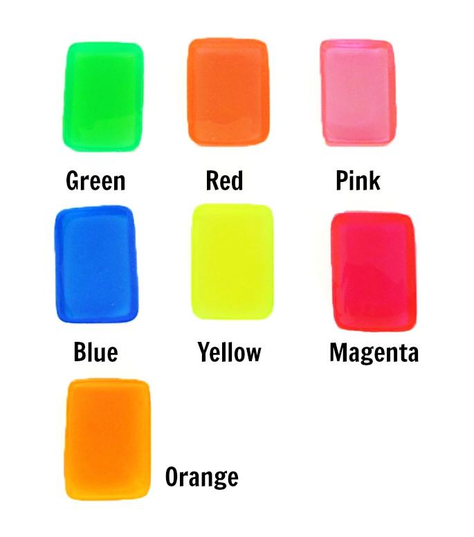 Resin Obsession bright pigment resin samples