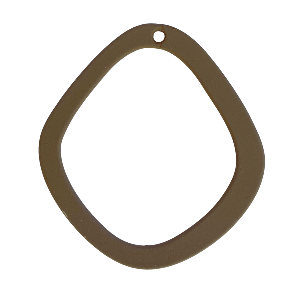 brown oval pendant