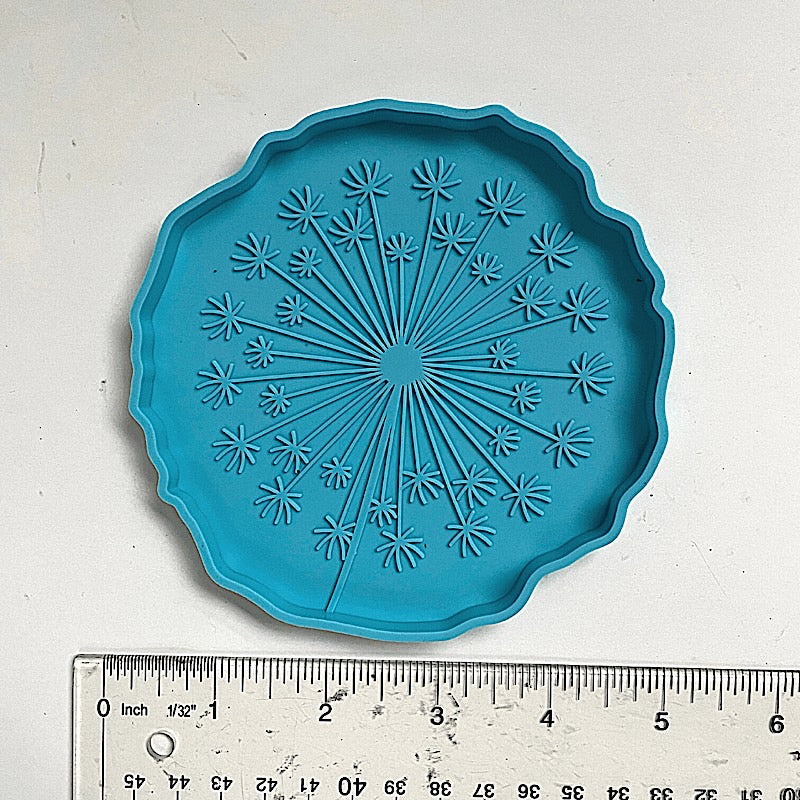 Dandelion resin coaster mold