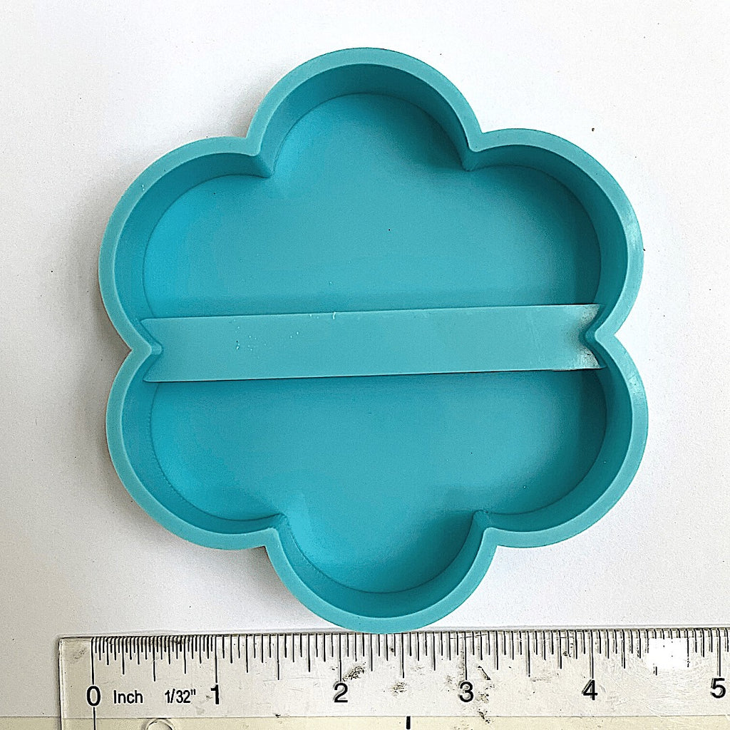 flower shaped silicone business card holder