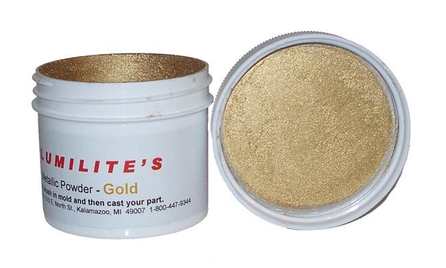 Gold metallic powder for resin