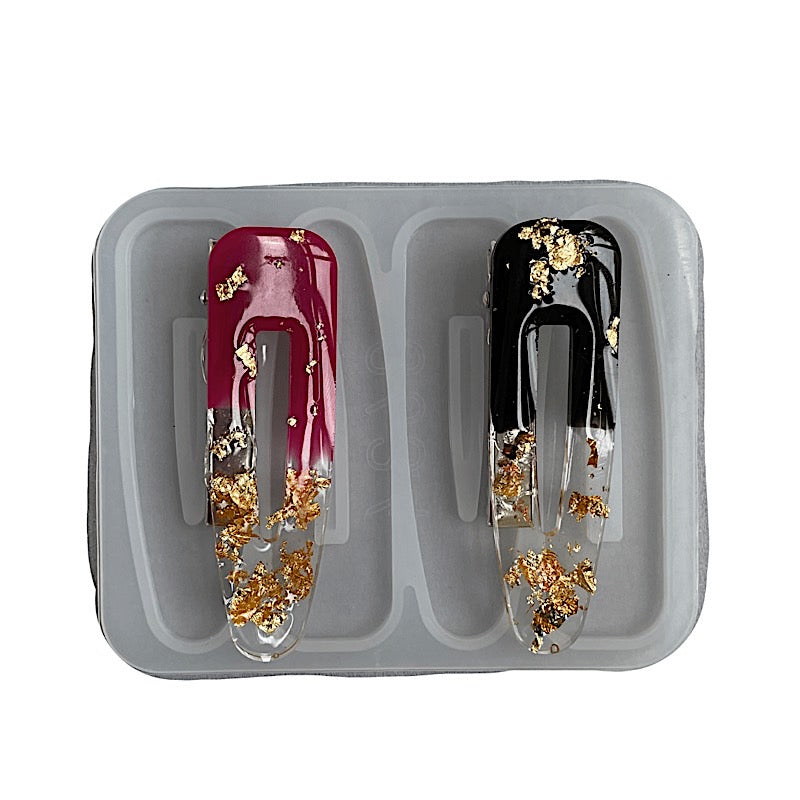 Hair clips mold for epoxy