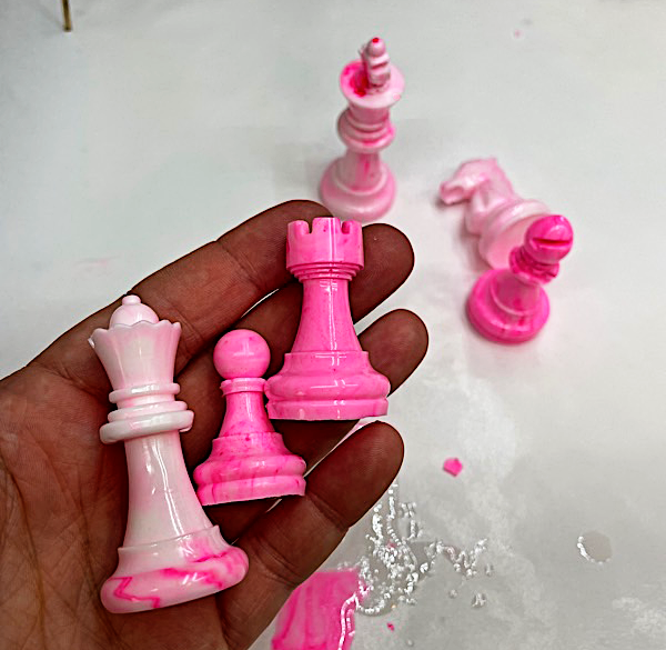 Chess Sets Resin Silicone Molds Board Game Moulds Large Chess Piece Mold Set