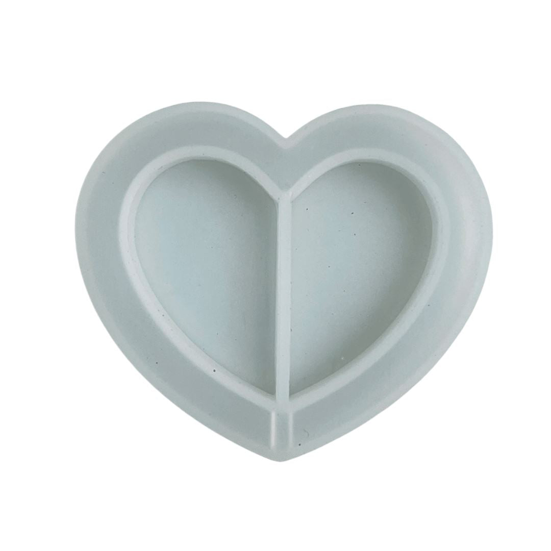 Double Heart Shaker Silicone Mold, Shaker Mould, Heart Shaker Mold, Clear Resin Mold, Silicone Flexible Mold