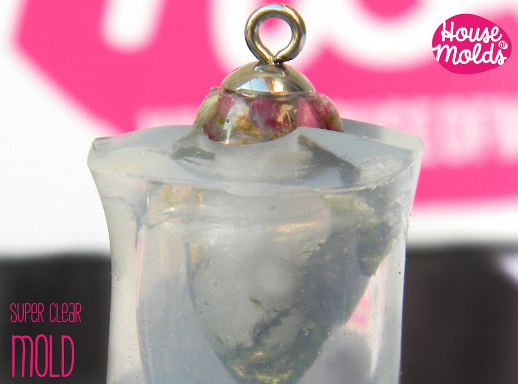 Clear silicone resin pendant mold