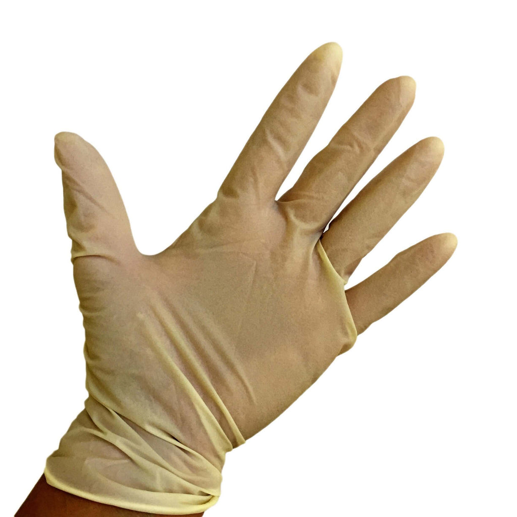 Latex glove for resin