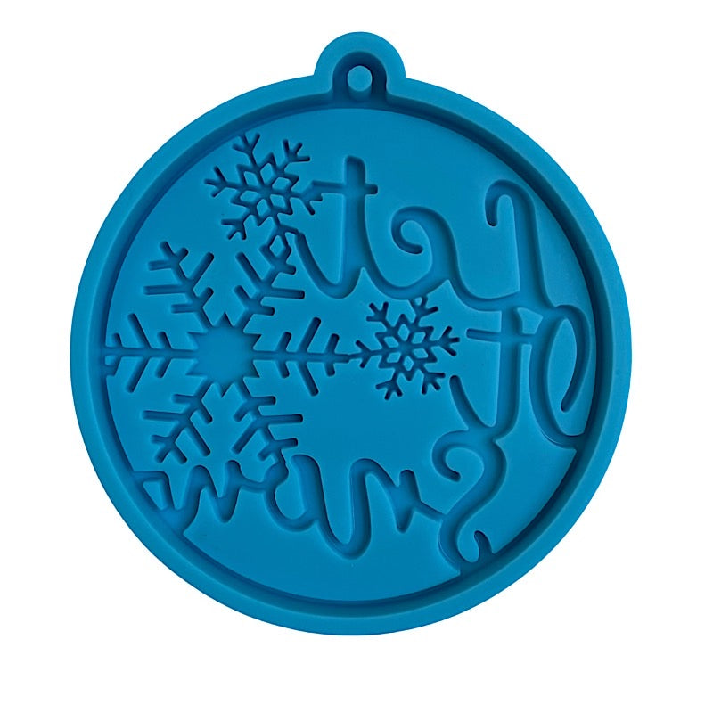 Let it snow resin christmas ornament