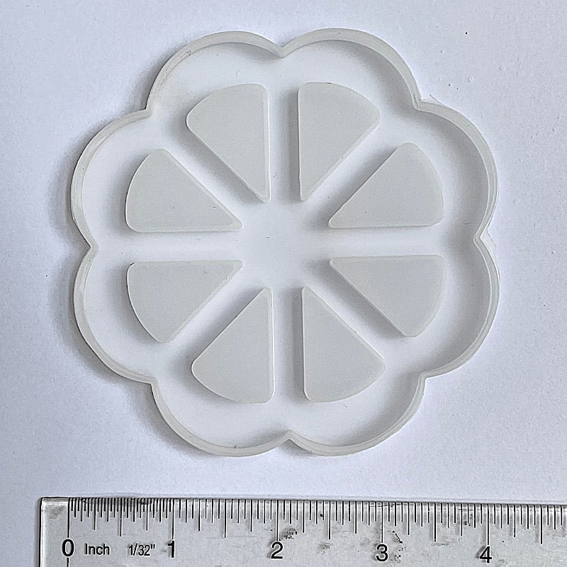 Open flower silicone trivet mold copy