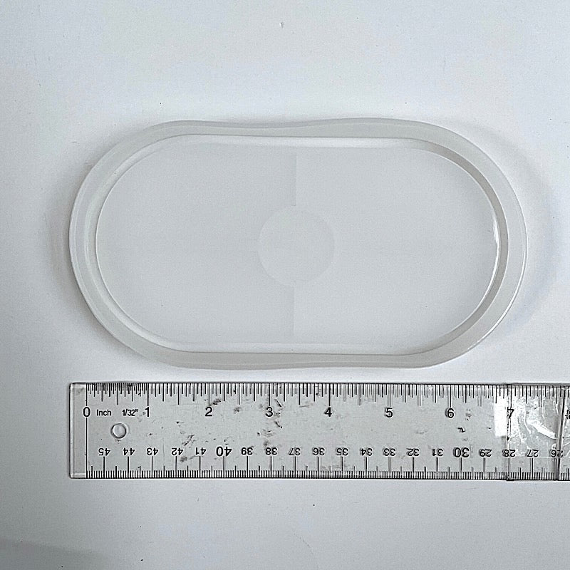 Oval resin tray mold silicone