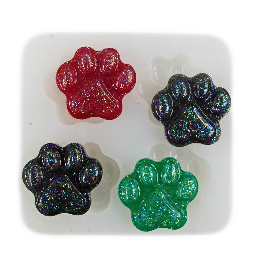 paw print silicone resin mold