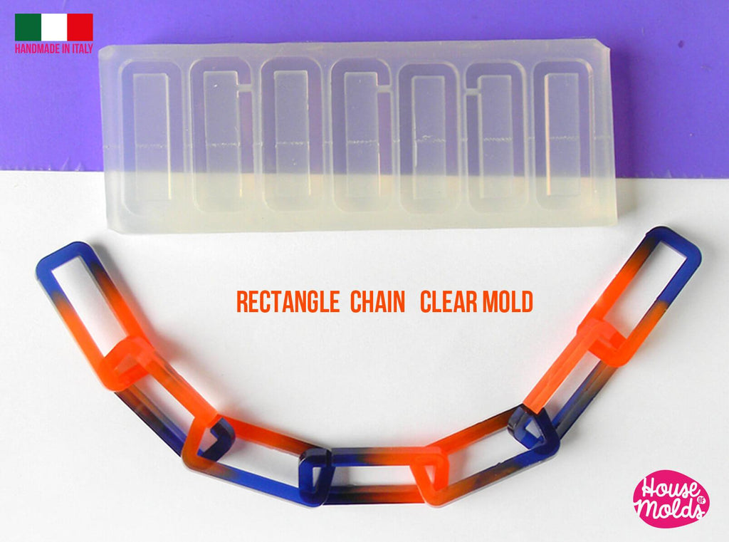 Rectangle chain silicone for jewelry