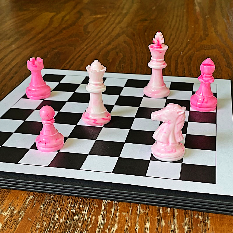 resin chess pieces set diy