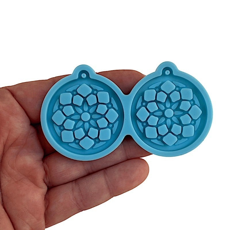 Resin earrings mold round shape