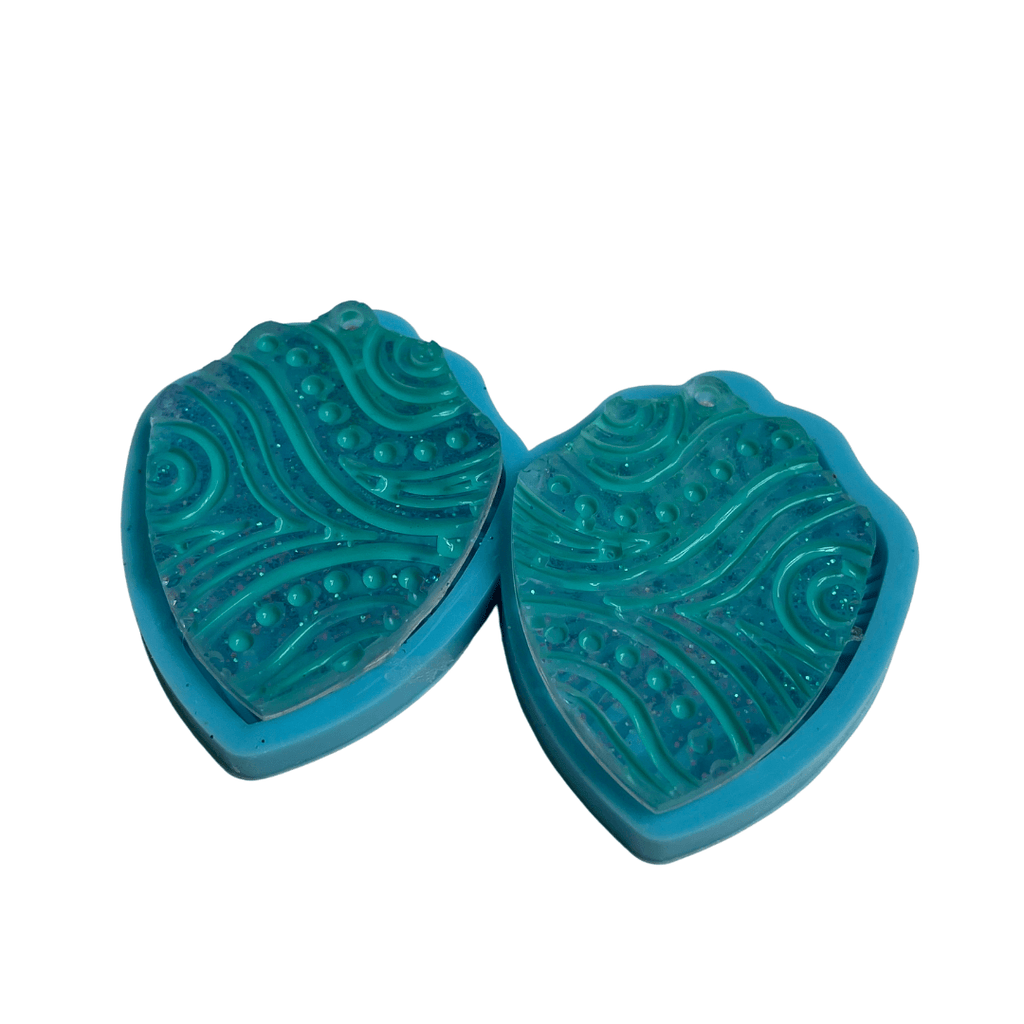 Resin earrings silicone mold