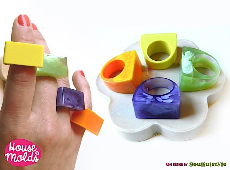 Resin ring mold silicone