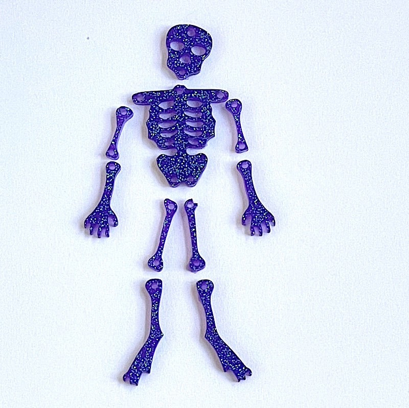resin skeleton necklace