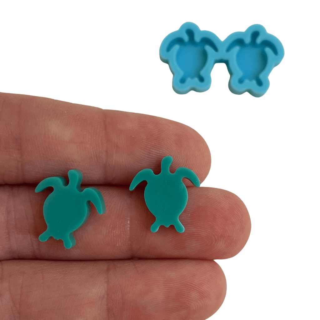Sea turtle earrings mold