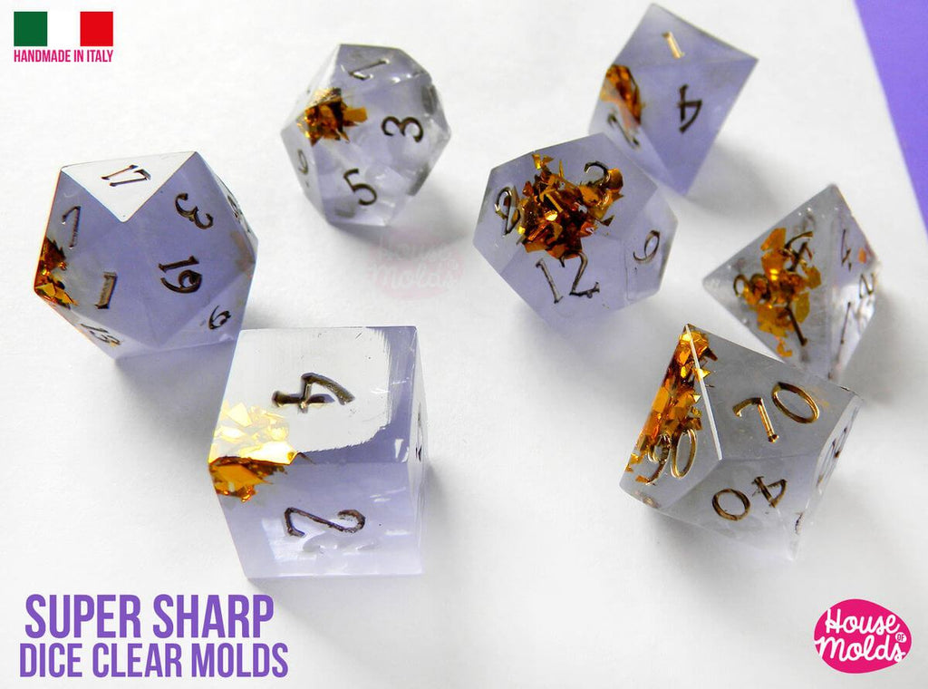 Super sharp edged shiny finish dice molds