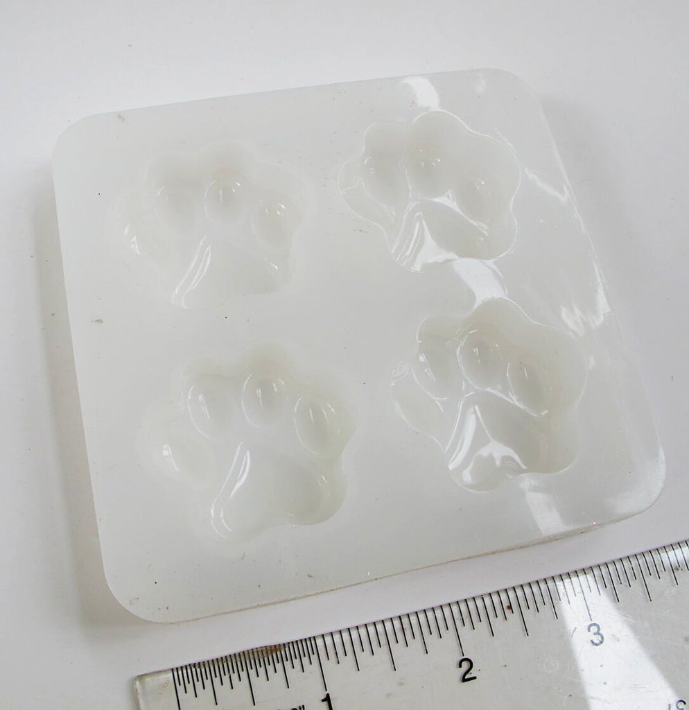 Silicone paw print mold