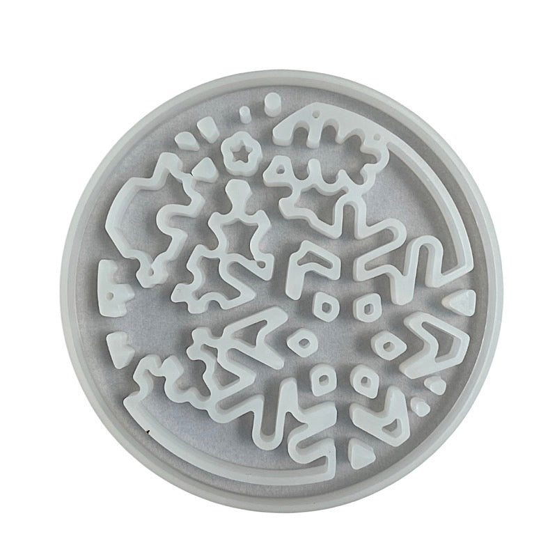 Snowflake Christmas ornament epoxy mold