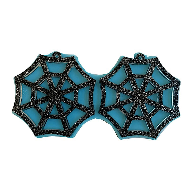 Spider web earrings mold