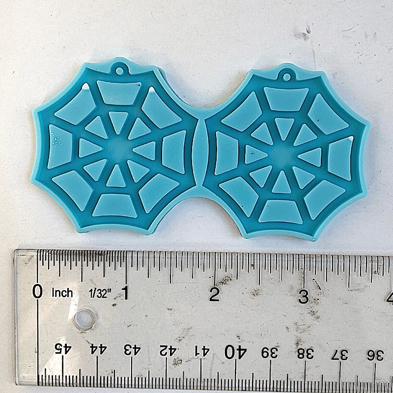 Spider web earrings silicone mold